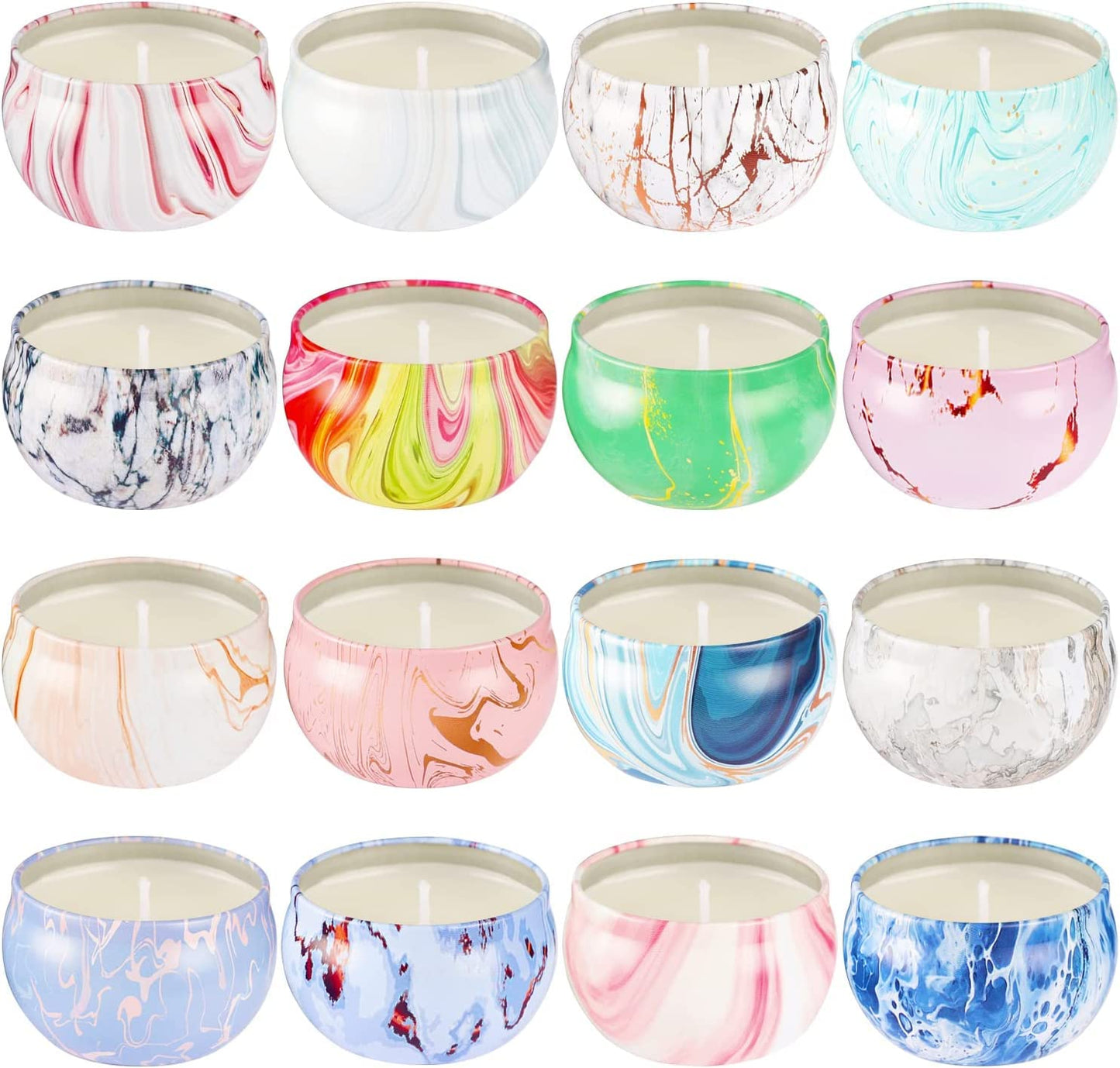 WPONSZU 16 Pack Scented Candle Gift Set for Mom | 2.5oz Soy Wax Jars – Mother's Day Gift