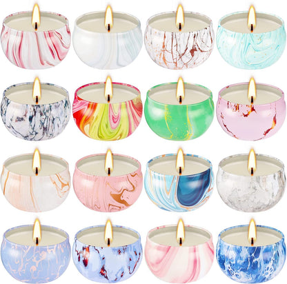 WPONSZU 16 Pack Scented Candle Gift Set for Mom | 2.5oz Soy Wax Jars – Mother's Day Gift