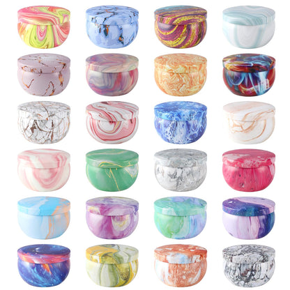 WPONSZU 24-Pack Scented Candles Gift Set — Soy Wax Travel Tin Jars 2.5oz