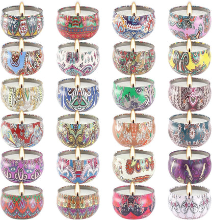 WPONSZU 24 Day Scented Candle Advent Calendar 2025 – Countdown to Christmas (24 Pack)