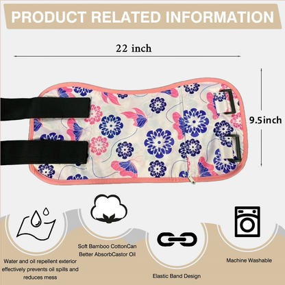 Reusable Premium Butterfly Bamboo Cotton Body Wrap (Up to 45" Waist)
