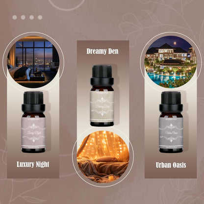 WUSEONY Hotel Diffuser Oils Gift Set – Luxury Aromatherapy for Home