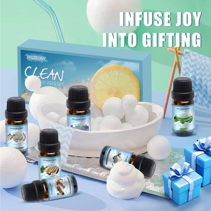 WUSEONY Clean Fragrance Oils Set – Premium Diffuser Essential Oils