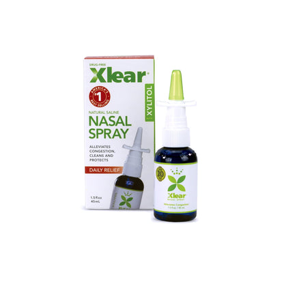 Xlear Natural Nasal Spray with Xylitol – 1.5 fl oz (Pack of 2)