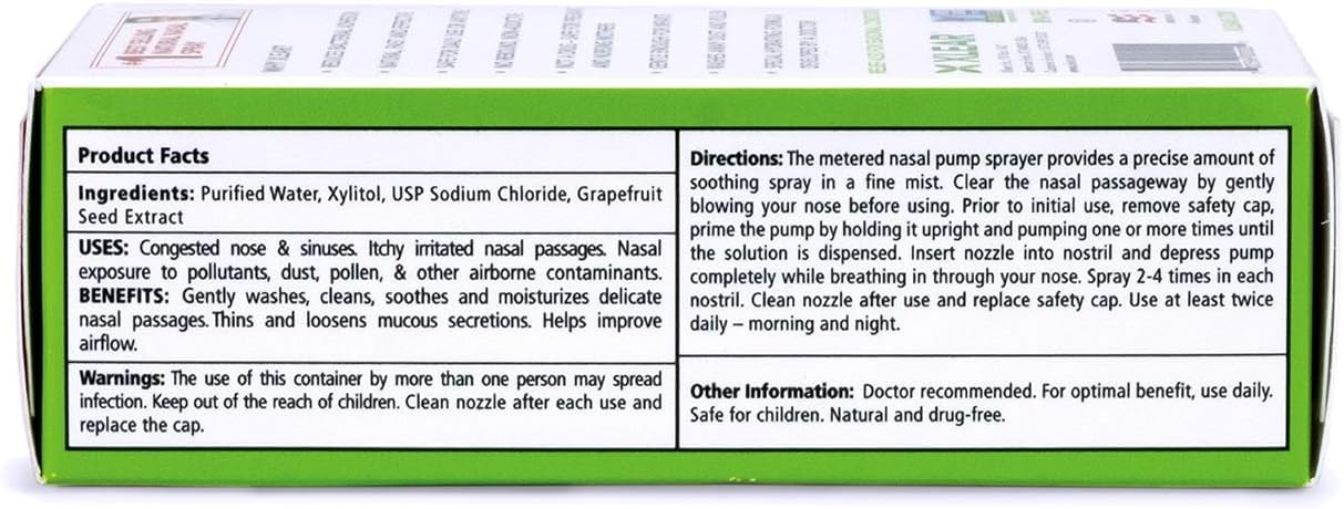 Xlear Natural Nasal Spray with Xylitol – 1.5 fl oz (Pack of 2)