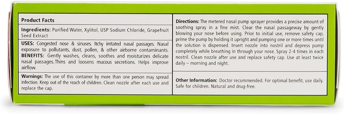 Xlear Natural Nasal Spray with Xylitol – 1.5 fl oz (Pack of 2)