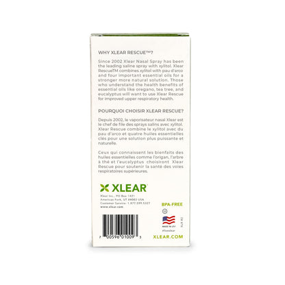 Xlear Rescue Natural Nasal Spray with Xylitol, Oregano & Tea Tree – 1.5 fl oz