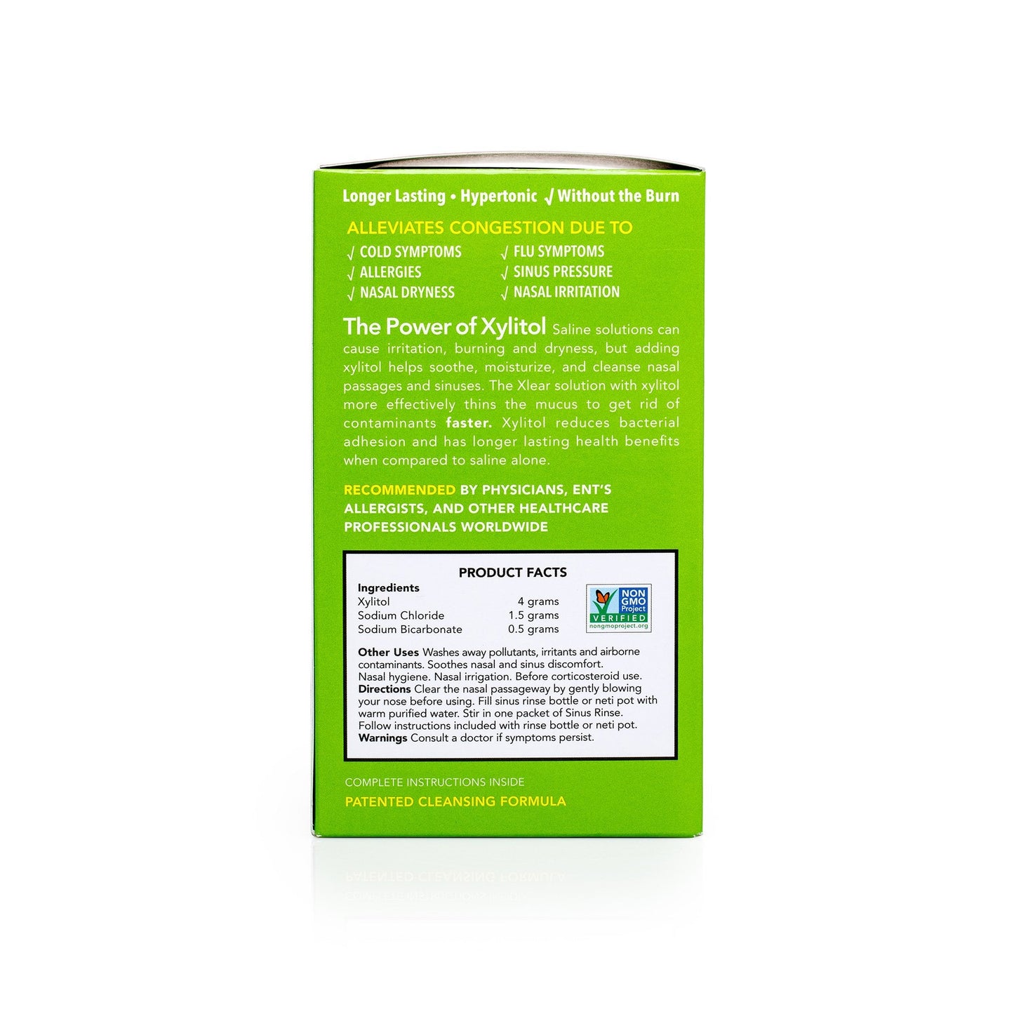 Xlear Natural Xylitol Sinus Rinse Refill – 50-Count Pack of 4 for Nasal Hygiene