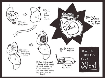 Xlent Expandable Charcoal Floss with Xylitol & Mint – 150m Eco Bundle (Reusable Blue Dispenser + Refills)