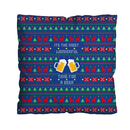 Most Wonderful Time for a Beer - Cushion - Two Sizes