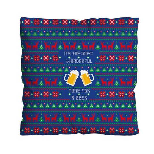 Most Wonderful Time for a Beer - Cushion - Two Sizes