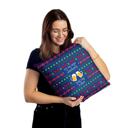 Most Wonderful Time for a Beer - Cushion - Two Sizes