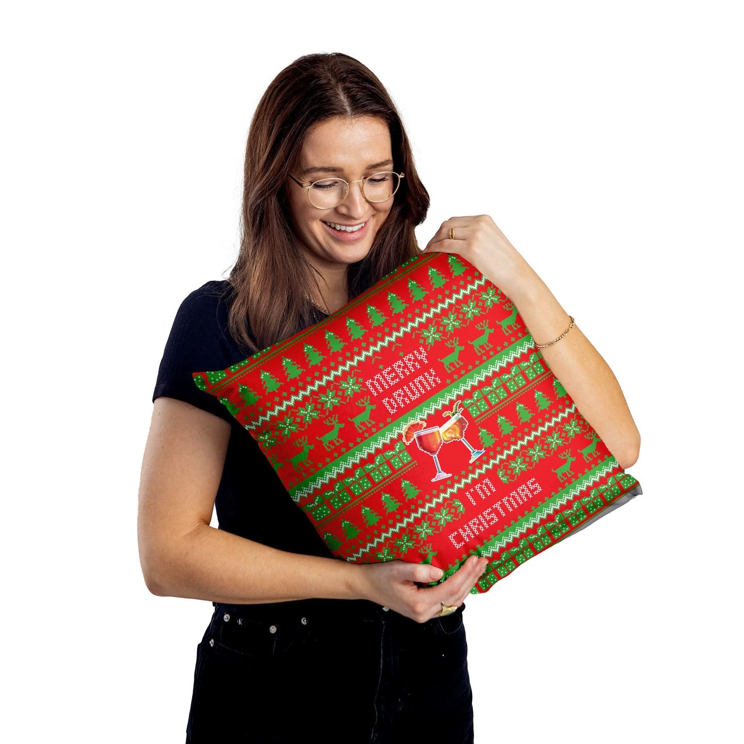 Merry Drunk, I'm Christmas - Cushion - Two Sizes