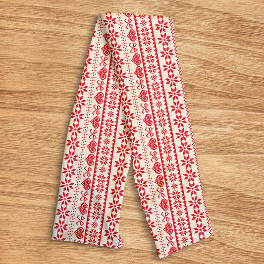 Red Christmas Jumper Pattern - Soft Fleece scarf