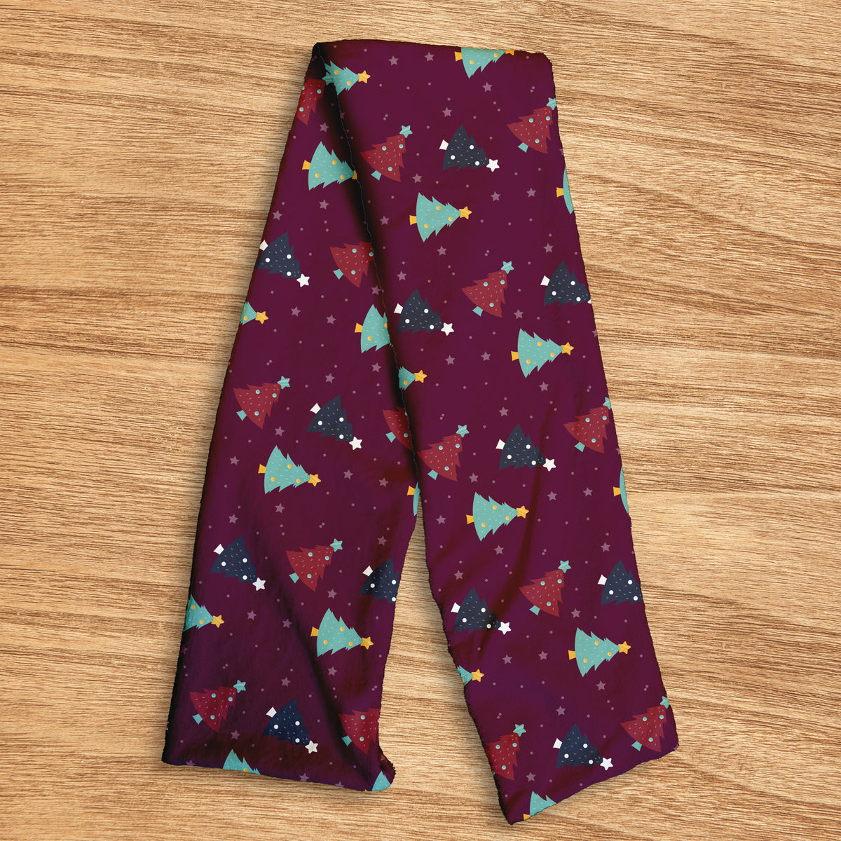 Christmas Trees Pattern - Soft Fleece scarf