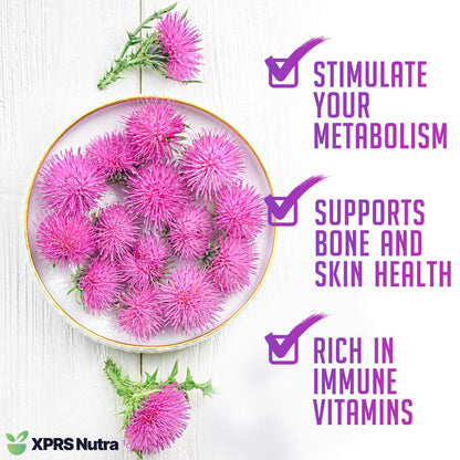 XPRS Nutra Organic Milk Thistle Seed Powder 16oz – Silymarin & Antioxidants