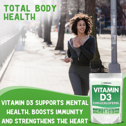 XPRS Nutra Vitamin D3 Powder (Cholecalciferol) - Unflavored 8 oz Pack of 6