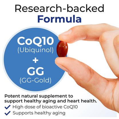 Xtendlife Xtend-Quinol CoQ10 Ubiquinol – 100mg Ubiquinol, 50mg GG, 4-Month Supply (Pack of 2)