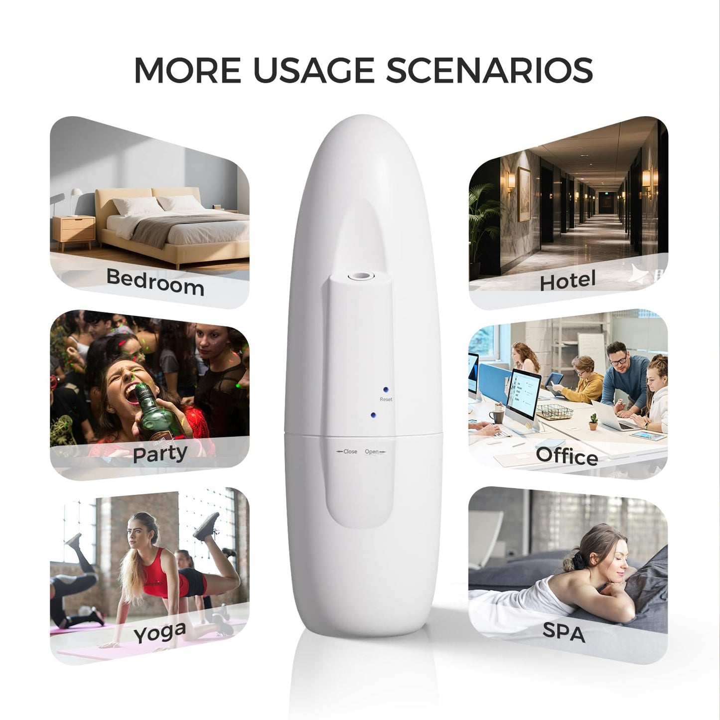 XunliAero Waterless Plug-in Diffuser 100ml | Nano Mist, App/Bluetooth Control, Large Room