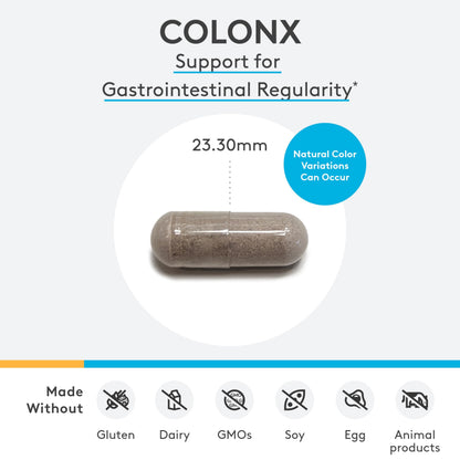 XYMOGEN ColonX Supplement – Magnesium Citrate, Cape Aloe & Triphala for Digestive Support (120 Capsules)