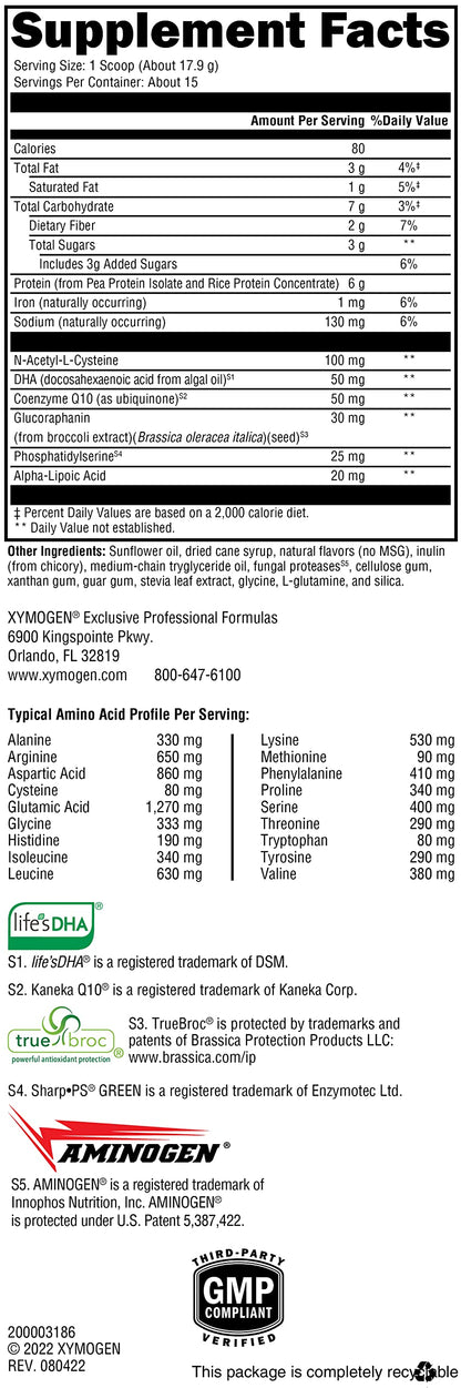 XYMOGEN BrainSustain for Kids – Focus Support with NAC, ALA & DHA | Non-GMO, Gluten & Dairy-Free (9.47 oz)