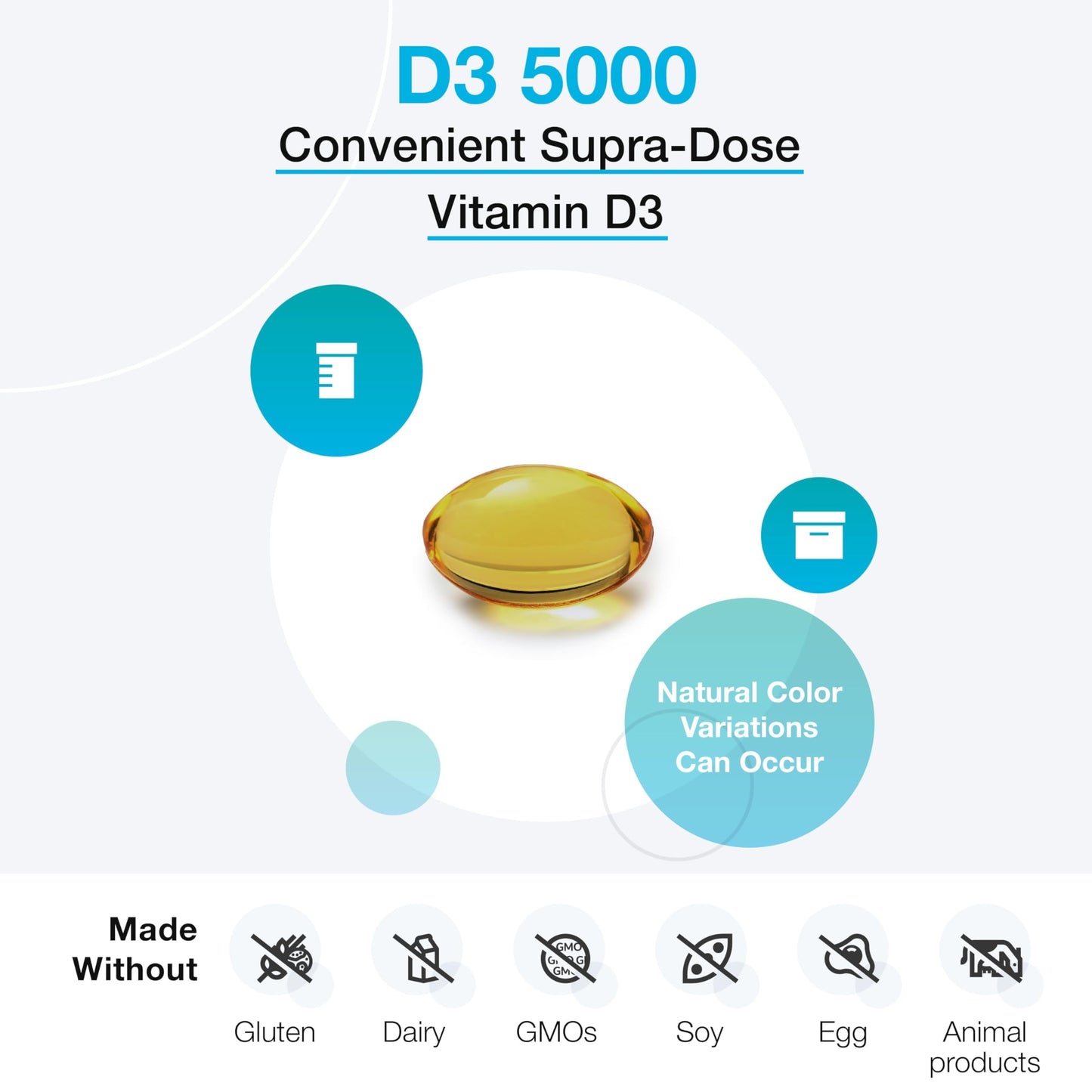XYMOGEN D3 5000 IU – Bioavailable Vitamin D3 Softgels (90 Softgels)
