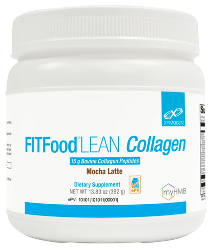 XYMOGEN FIT Food Lean Collagen with HMB & Vitamin D3 – Mocha Latte 13.83 oz