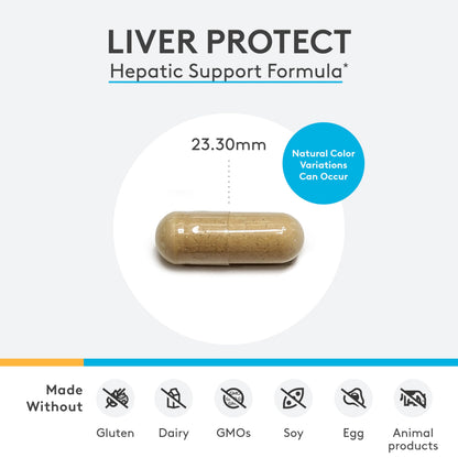 XYMOGEN Liver Protect - Liver Support with Milk Thistle, NAC, ALA & Selenium | 120 Capsules