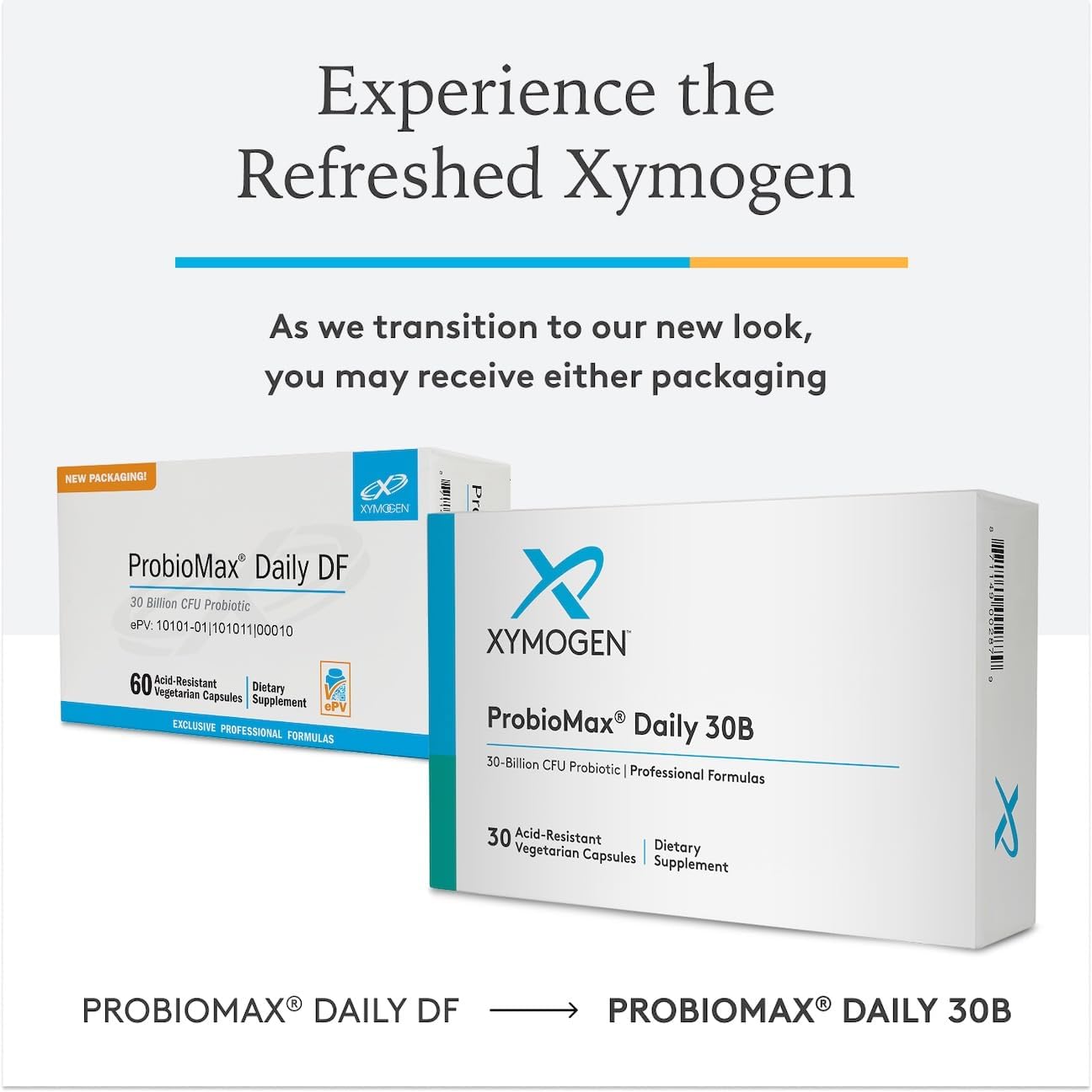 XYMOGEN ProbioMax Daily 30B – Vegetarian Probiotic for Digestive Health | 60 Capsules