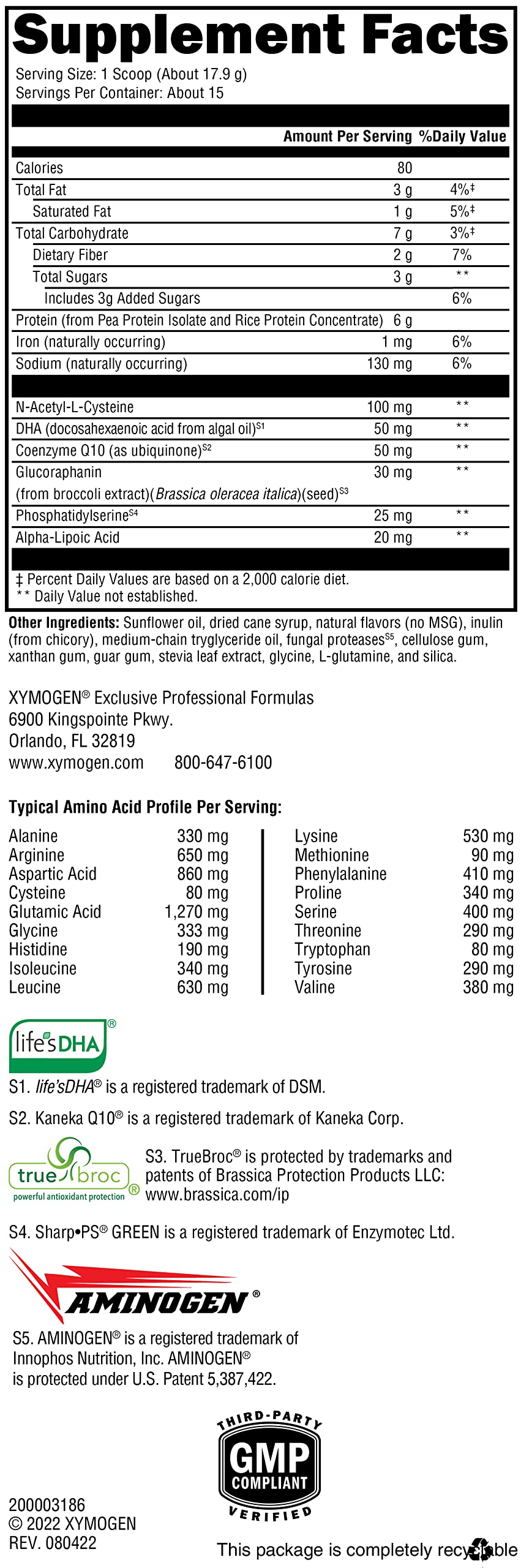 XYMOGEN BrainSustain for Kids – Focus Support with NAC, ALA & DHA | Non-GMO, Gluten & Dairy-Free (9.47 oz)