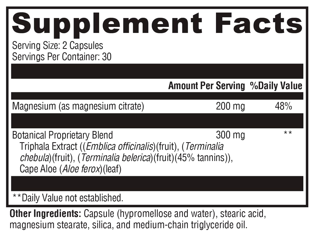 XYMOGEN ColonX Triphala Supplement for GI Motility, Digestion & Elimination | 60 Capsules