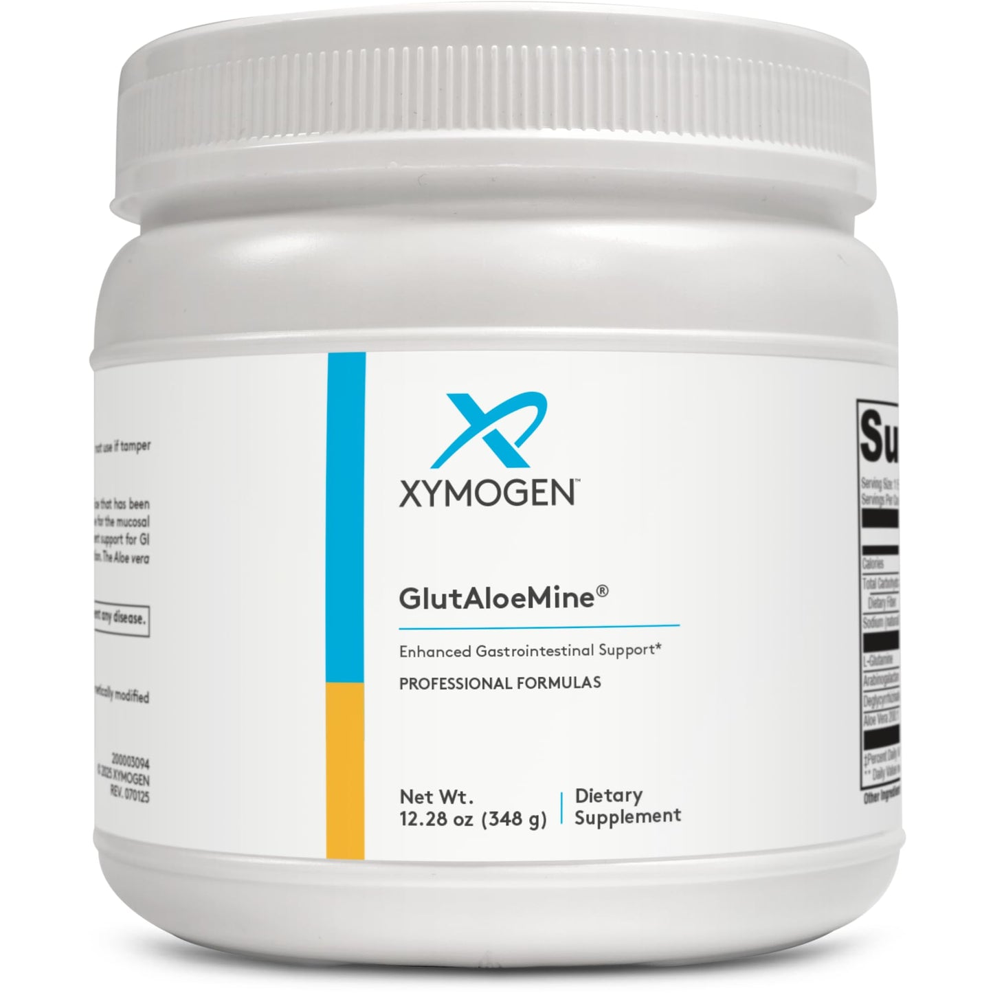 XYMOGEN GlutAloeMine Powder – 3000 mg L-Glutamine for GI Health with Aloe Vera, DGL Licorice & Arabinogalactan | 12.28 oz