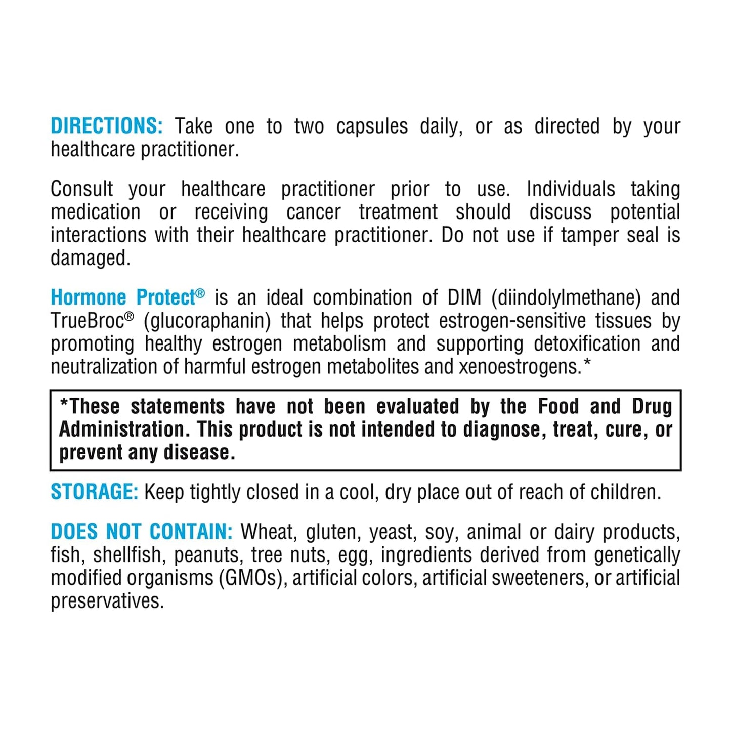 XYMOGEN Hormone Protect - Estrogen Metabolism & Detox Support (DIM + TrueBroc Glucoraphanin, 120 Capsules)