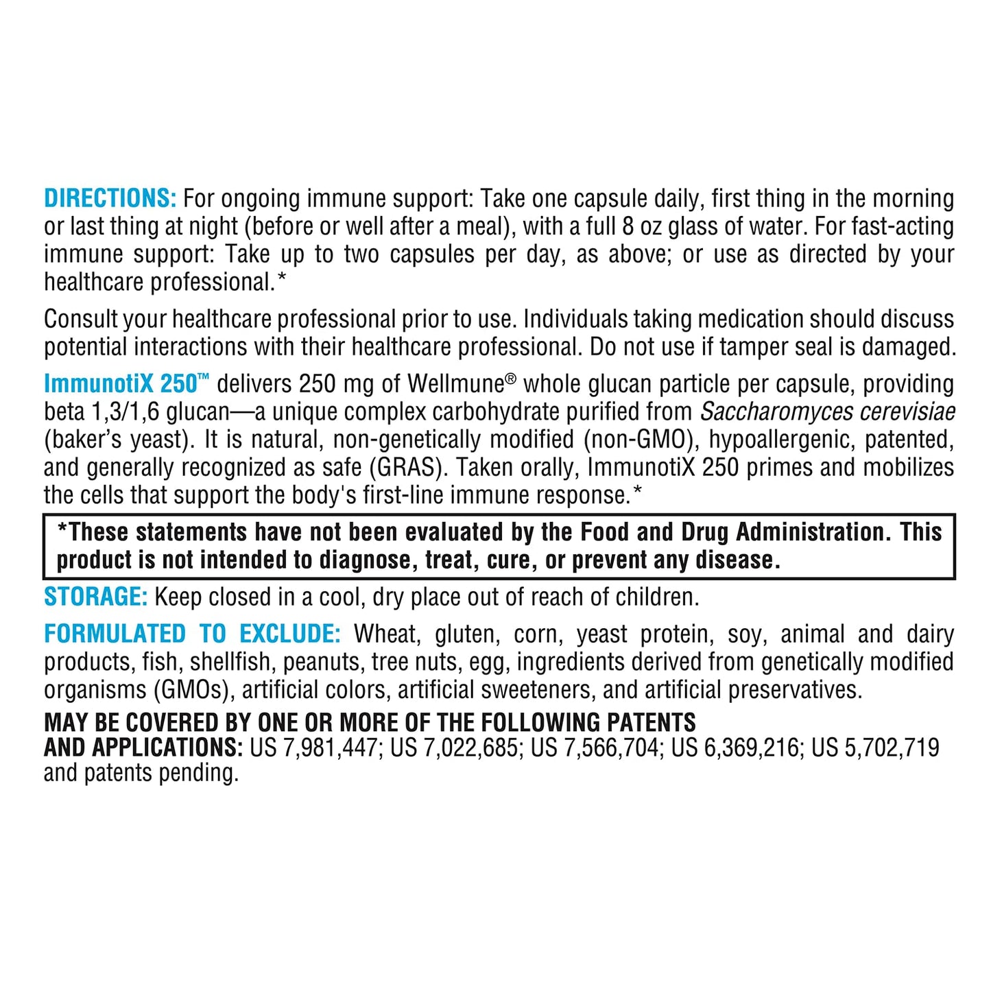 XYMOGEN ImmunotiX 250 - Supports Healthy Immune Function | 30 Capsules | 1,3/1,6 Beta-Glucan