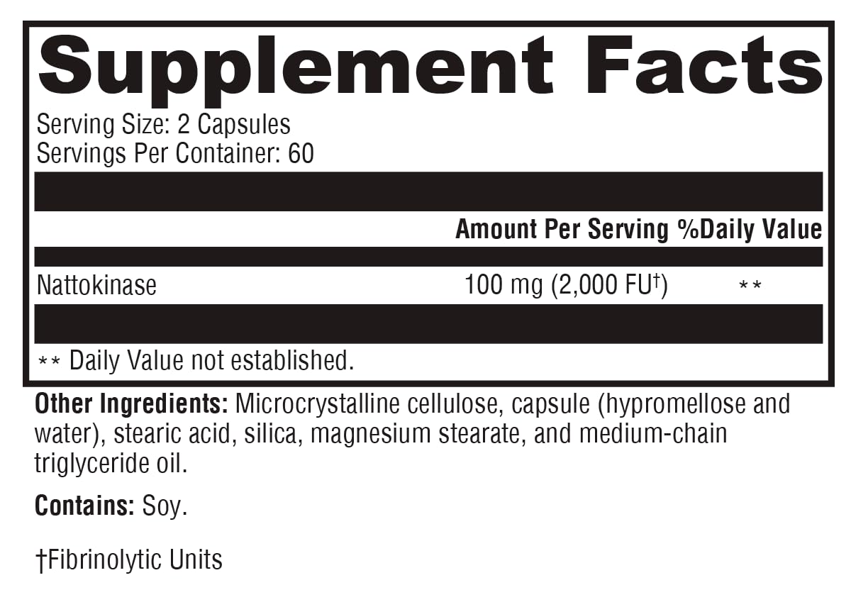 XYMOGEN Nattokinase 2000 FU – Heart Health, Circulation & BP Support (120 Capsules)