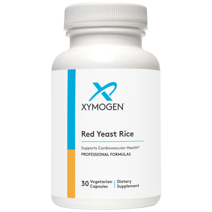 XYMOGEN Red Yeast Rice - Non-GMO Red Yeast Rice Supplement to Help Maintain Already Healthy Blood Lipid + Cholesterol Levels - Cardiovascular Support - Tested Citrinin-Free (30 Capsules)