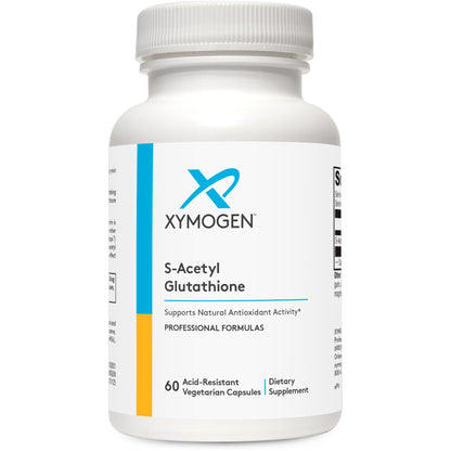 XYMOGEN S Acetyl Glutathione - Superior Absorption Glutathione Supplement with Stomach Acid-Resistant Capsules (60 Capsules) | Immune Support & Healthy Aging