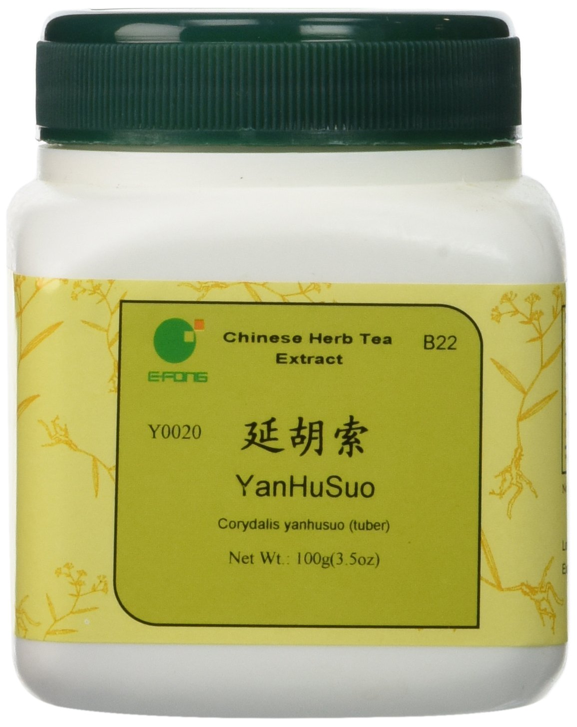 Yan Hu SUO - Corydalis Yanhusuo Tuber, 100 Grams (E-Fong) | 5:1 Concentrated Granules