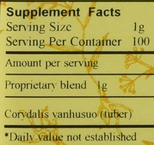 Yan Hu SUO - Corydalis Yanhusuo Tuber, 100 Grams (E-Fong) | 5:1 Concentrated Granules