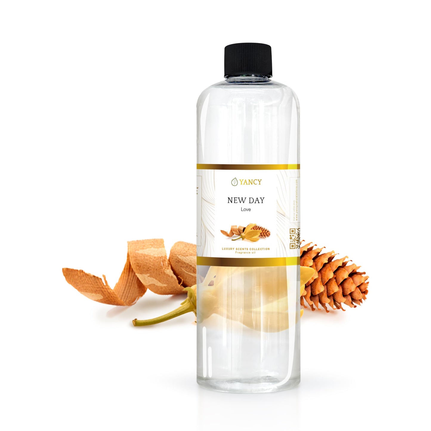 YANCY New Day Luxury Fragrance Oil (16 oz) – Uplifting Citrus & Floral for Diffusers, Oil Burners & Aroma Lamps