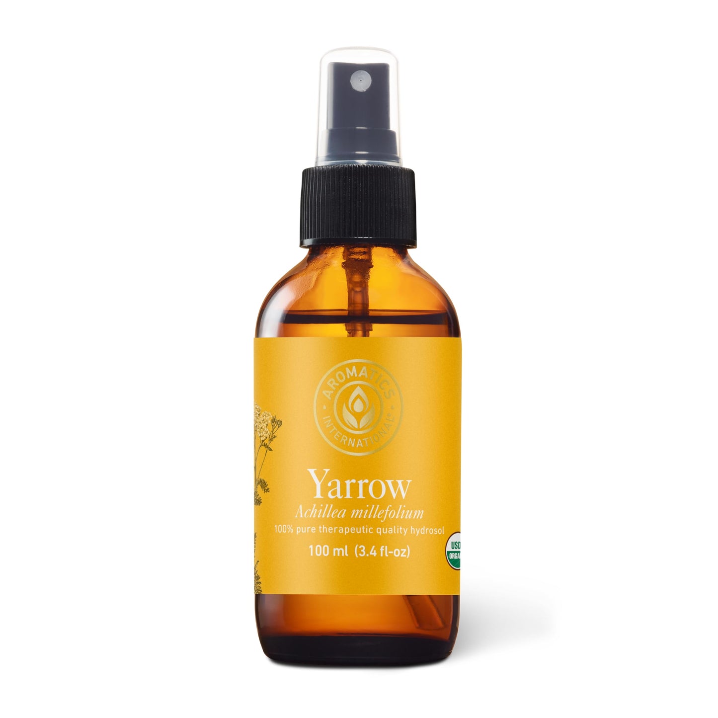 Aromatics International Yarrow Hydrosol 100ml | Herbal Aromatic Mist for Everyday Use