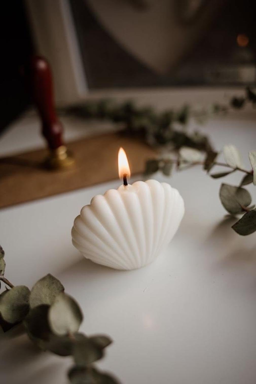 YEBEY Decorative Bubble Candle - Handmade Cube Soy Wax, Body Bust Decor & Aromatherapy