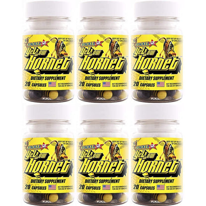 Yellow Hornet Herbal Dietary Supplement 120 Capsules - 6-Pack