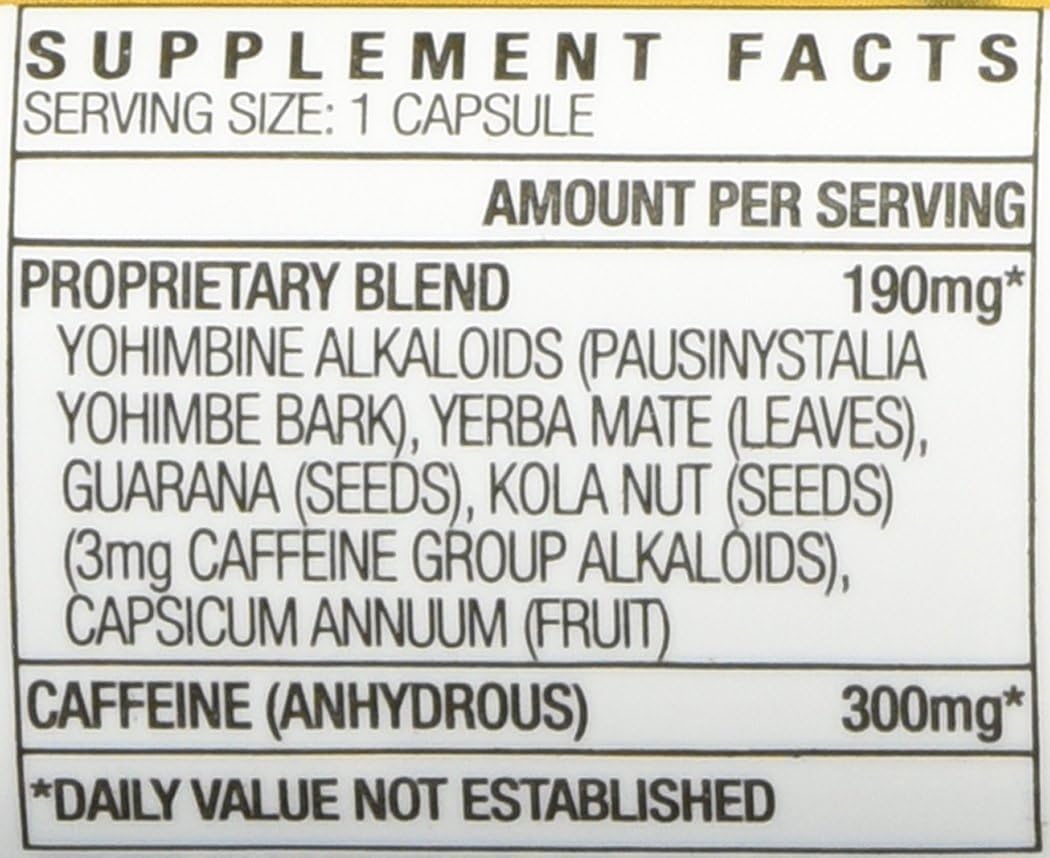 Yellow Hornet Herbal Dietary Supplement 120 Capsules - 6-Pack