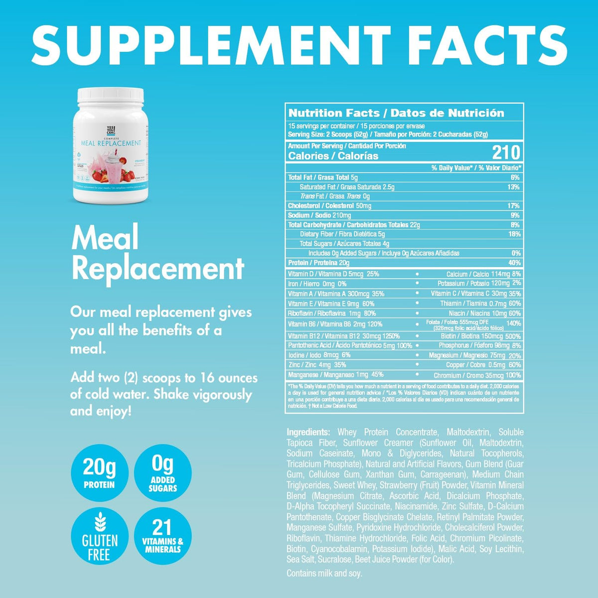 Yes You Can! Detox Plus Kit – Complete Meal Replacement Powder, Aloe Vera Hibiscus, High Energy Boost