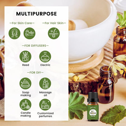Yethious 2 Pack Vanilla Essential Oil – 100% Pure Organic Vanilla