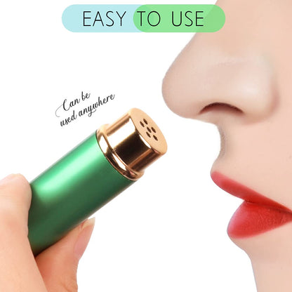 YGDZ Essential Oil Inhaler 5pcs – Refillable Nasal Inhaler Tubes (10 Wicks)
