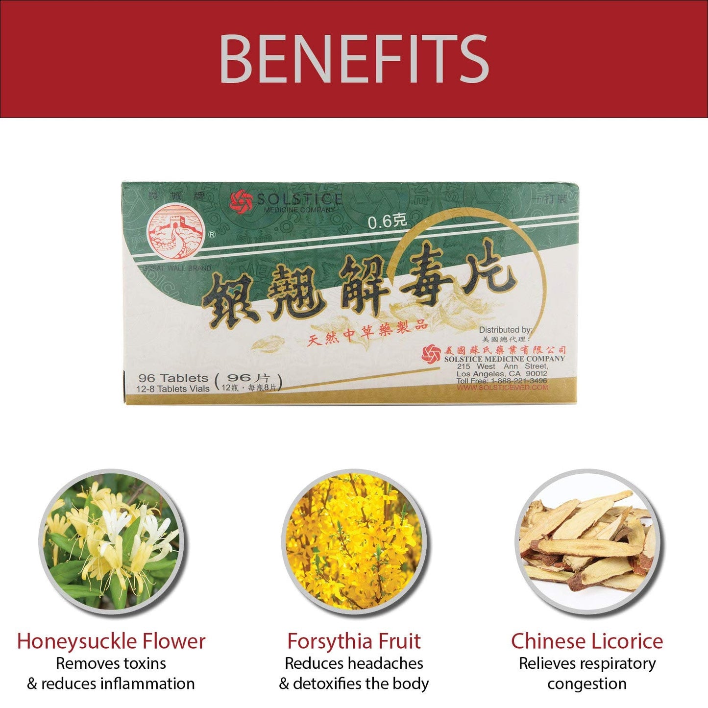 YIN CHIAO CHIEH TU PIEN – Herbal Respiratory Support (1 Box, 96 Tablets) | Solstice Medicine