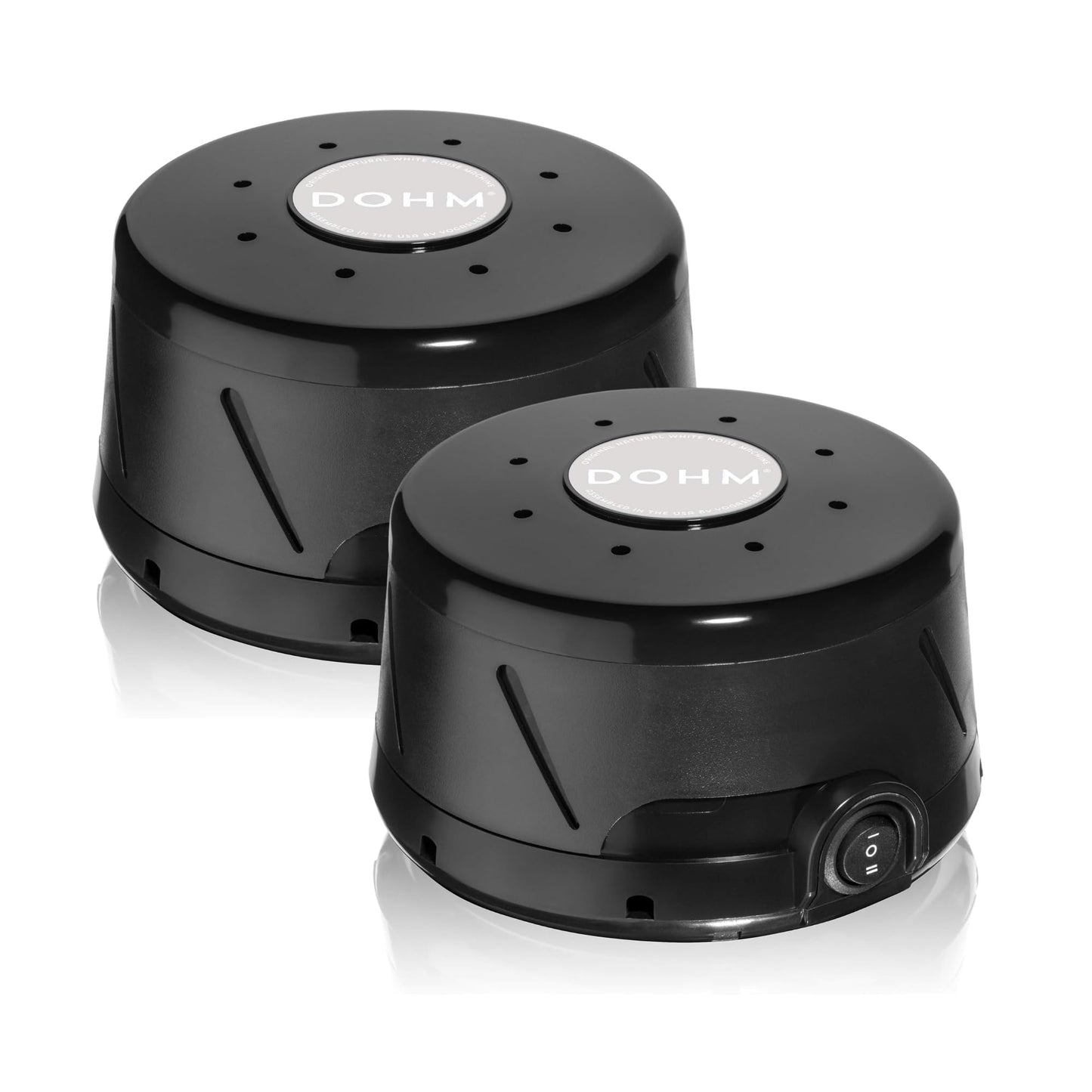 Yogasleep Dohm Classic 2-Pack Black | Original White Noise Machine for Sleep, Privacy & Focus