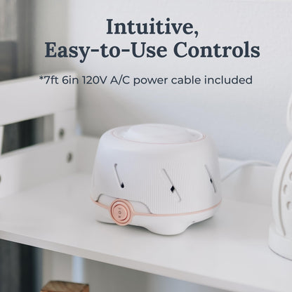 Yogasleep Dohm White & Pink — The Original White Noise Machine for Sleep, Baby Soothing & Office Privacy